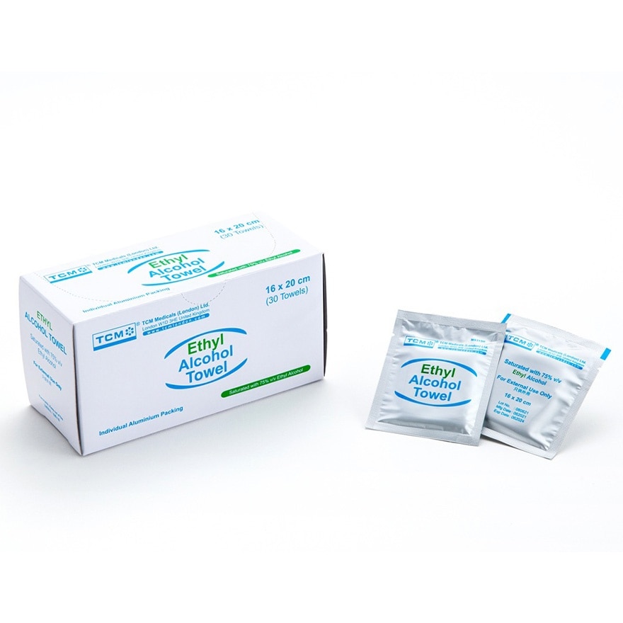 乙醇酒精消毒湿纸巾 16x20cm 30片