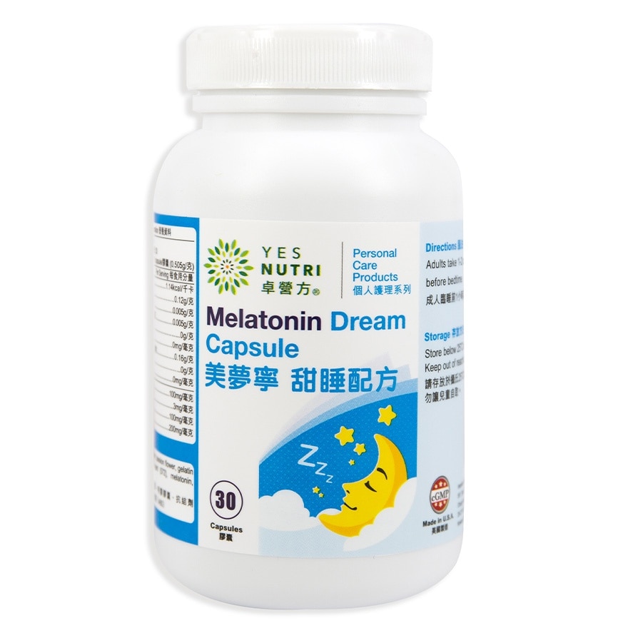 YESNUTRI MELATONIN DREAM+ CAP 30'S
