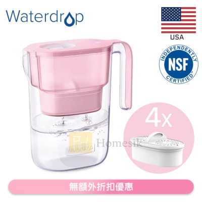 Waterdrop - Elfin 系列濾水壺 2.8L (粉紅) WD-PT-05P (商家直送-5個工作天內送到府上)