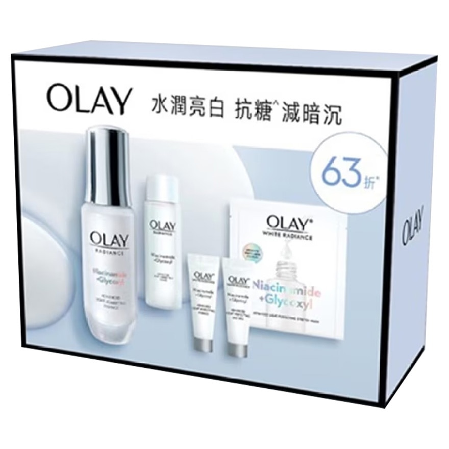 OLAY Hydrating & Radiance Pack (Radiance Essence 30mL + 6mL x2 + Toner 45mL + Mask 1pc)