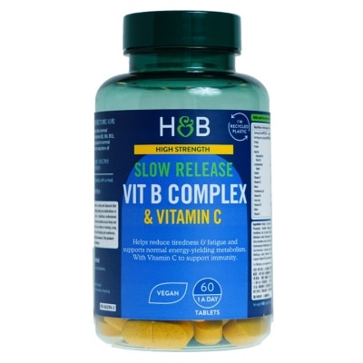 HOLLAND & BARRETT 高效综合维B长效配方加维C 60粒