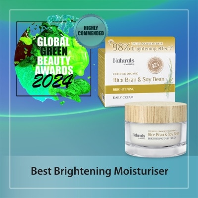 NATURALS BY WATSONS - 米糠大豆亮澤面霜50克