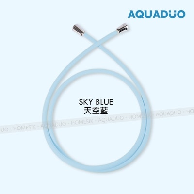 AQUADUO 防霉抗菌防纏結花灑水喉 (1.5米)-天空藍 PVC-SKY ; 買任何Aquaduo產品折實滿$500即送$50雪糕券一張 (商家直送-5個工作天內送到府上;滿$500免運)