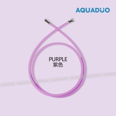 AQUADUO 防霉抗菌防纏結花灑水喉 (1.5米)-紫色 PVC-PUR ; 買任何Aquaduo產品折實滿$500即送$50雪糕券一張(商家直送-5個工作天內送到府上;滿$500免運)