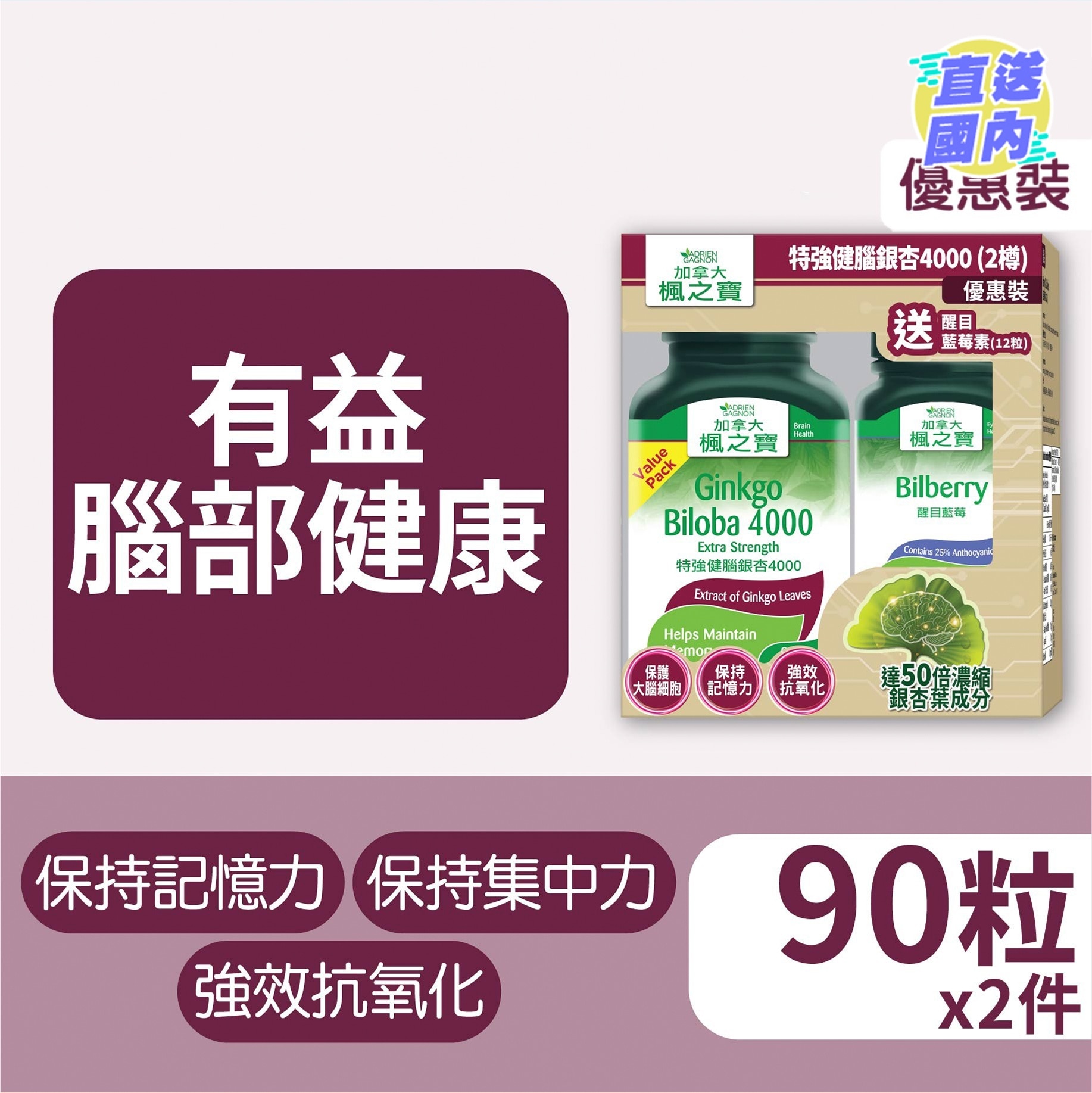Gingko Biloba 4000 Extra Strength Bonus Pack