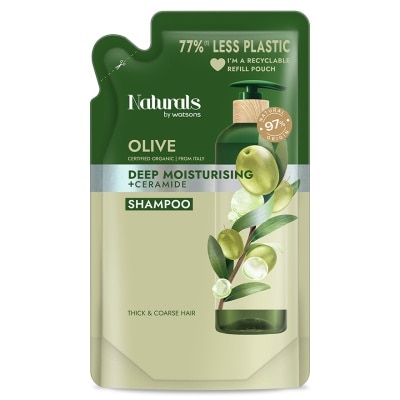 NATURALS BY WATSONS OLIVE SHAMPOO REFILL 450ML