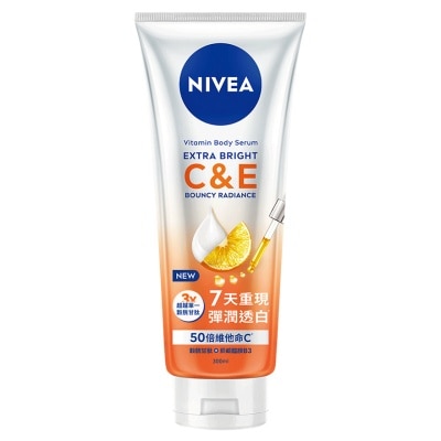 妮維雅 - NIVEA 果萃雙效C&E淨白潤亮精華凝乳 300ML