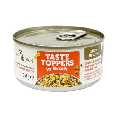 APPLAWS - Chicken Breeast ;Beef Liver;Vegetable Dog Can (156g) 560423 APP-3036
