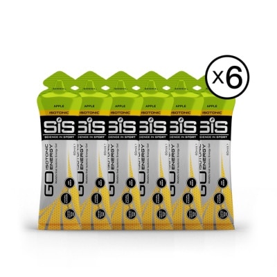 SIS GO ISOTONIC ENERGY GEL APPLE X6