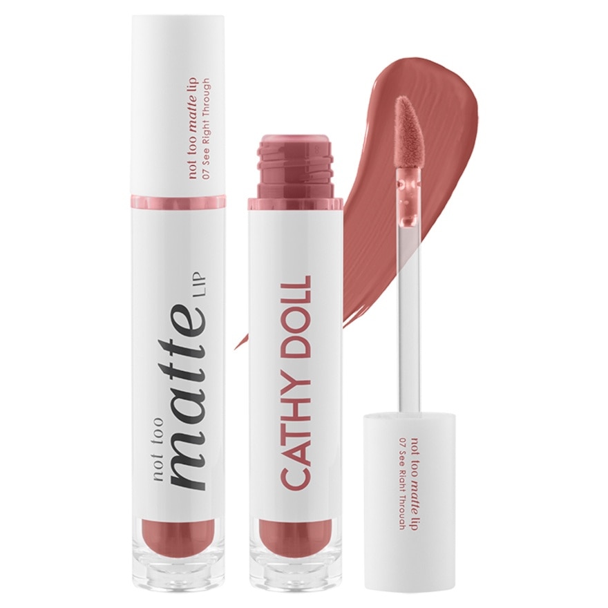 CATHY DOLL NOT TOO MATTE LIP #07 SEE RIGHT THROUGH
