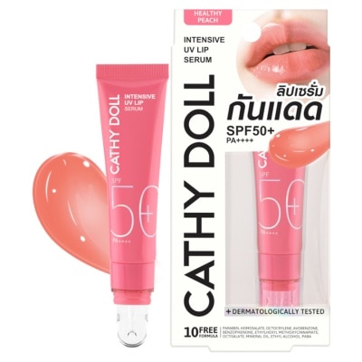 CATHY DOLL INTENSIVE UV LIP SERUM SPF50+ PA++++ 10ML #PEACH