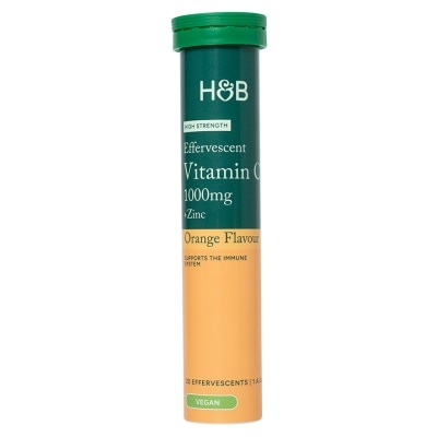 HOLLAND & BARRETT 维他命C加锌水溶片 20片