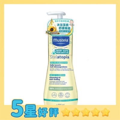 MUSTELA MUSTELA STELATOPIA嬰兒沖涼洗頭特強止痕二合一濕疹沐浴油 500ML image