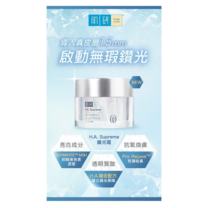 肌研H.A. SUPREME活顏緊緻面霜 (鑽光霜優惠裝)