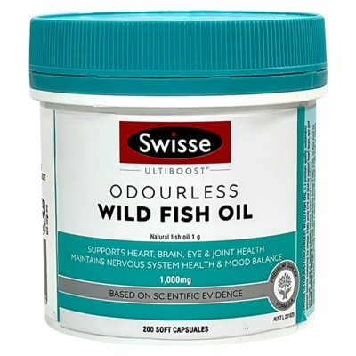 SWISSE SWISSE ULTIBOOST 无腥味高浓度野生鱼油 1000毫克 200粒