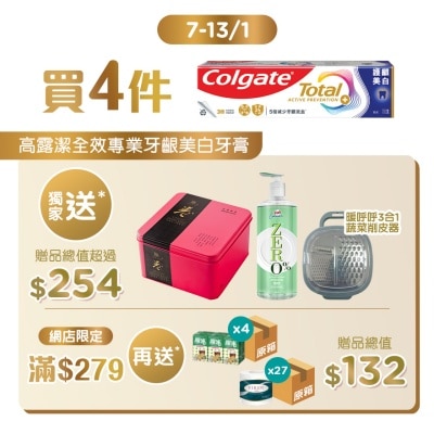 COLGATE TOT PGH WHITE GEL TP 4P MEGA