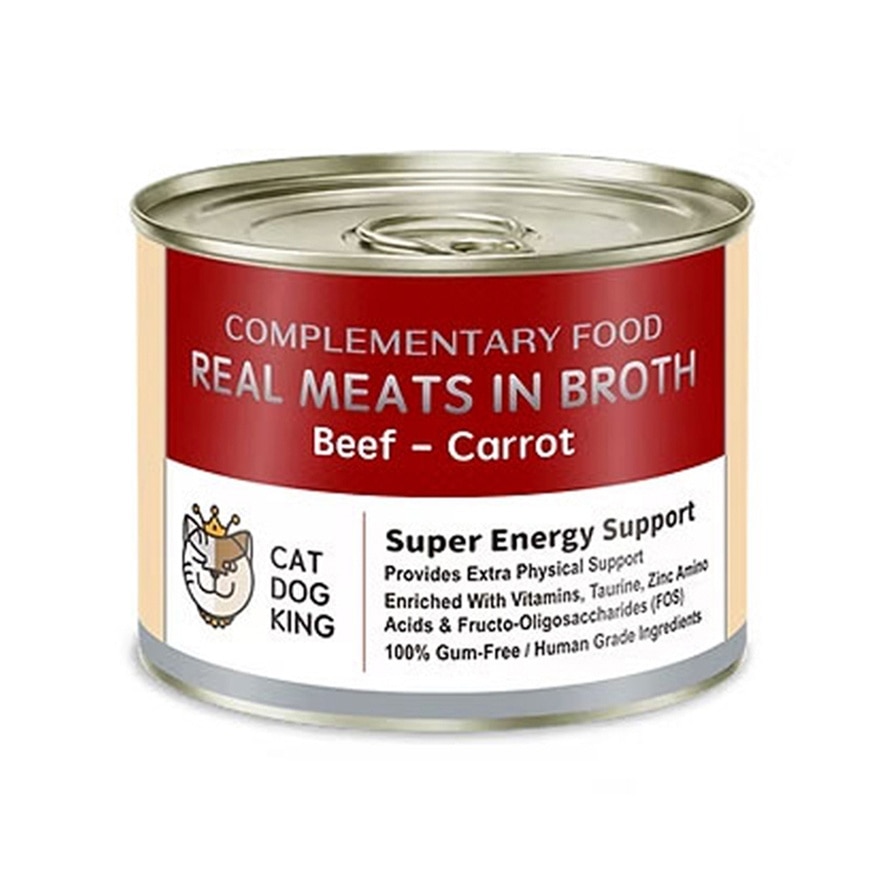 Real Meat Broth Energy Can for Cats and Dogs (Beef and Carrot) (170g) 220887 image
