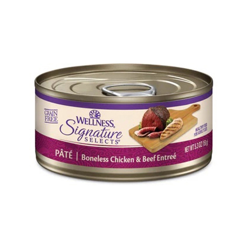Signature Selects Pate 鲜鸡拼嫩牛肉酱配方 猫罐头 (150g) 051817 Wellness image