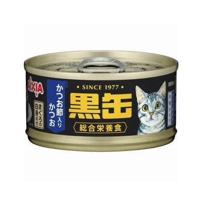 AIXIA - 黑缶系列 吞拿魚+鰹魚+木魚片 貓罐頭 (80g) AIXIA