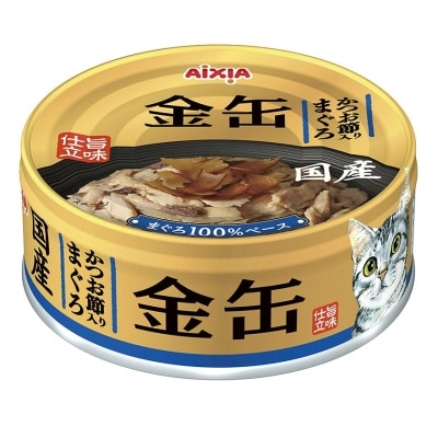 AIXIA - 金缶系列-吞拿魚+鰹魚片 貓罐頭 (70g) (GN-4) 719267