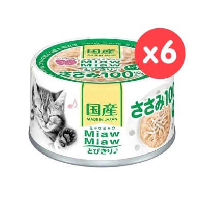 AIXIA - Miaw Miaw - 雞肉 ＋白飯魚貓罐頭 (60gx6) AIXIA