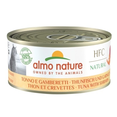 ALMO NATURE - HFC Natural 吞拿鱼 鲜虾 (150g) almo nature猫罐头