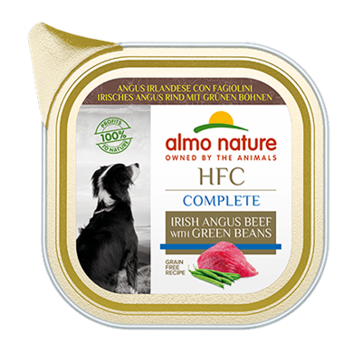 ALMO NATURE - HFC Complete 爱尔兰安格斯牛肉配青豆 (85g) almo nature 狗餐盒