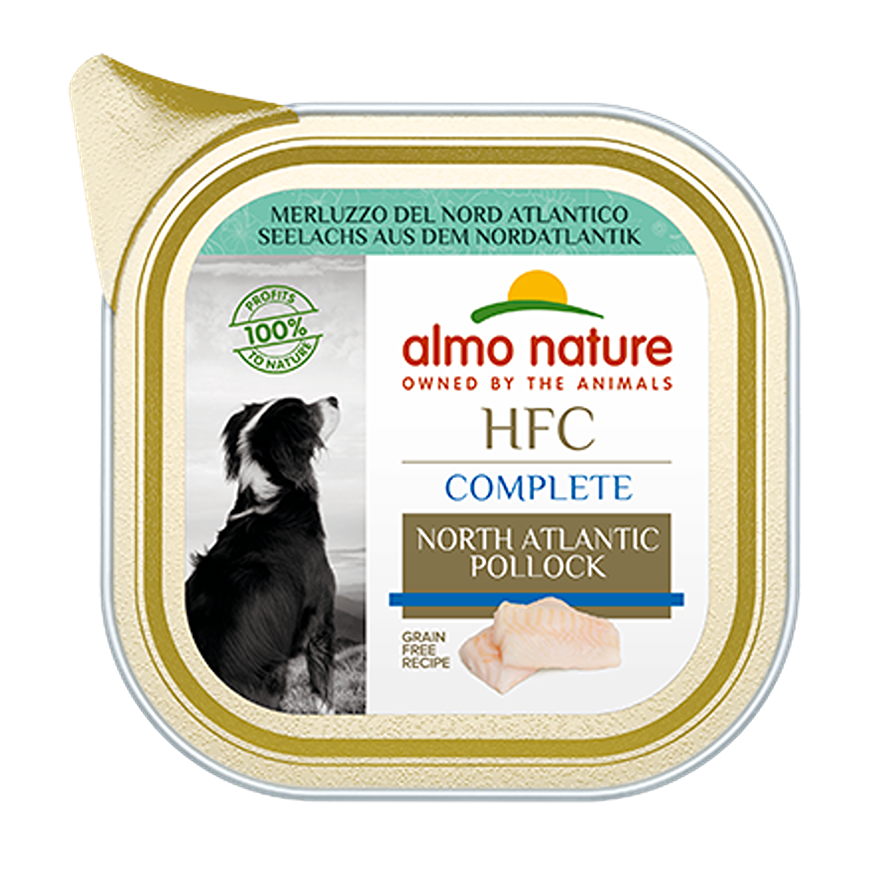 HFC Complete 北大西洋鱈魚 (85g) almo nature 狗餐盒