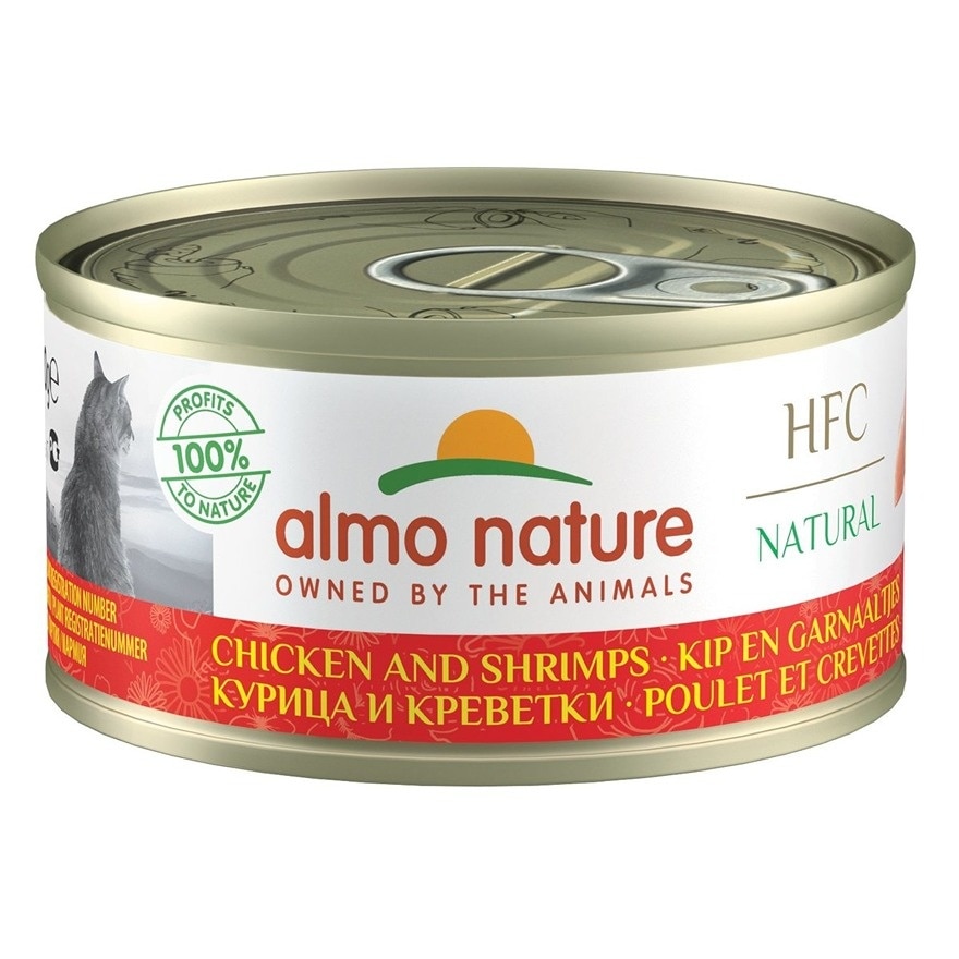 HFC Natural 鸡肉 鲜虾(70g) almo nature猫罐头