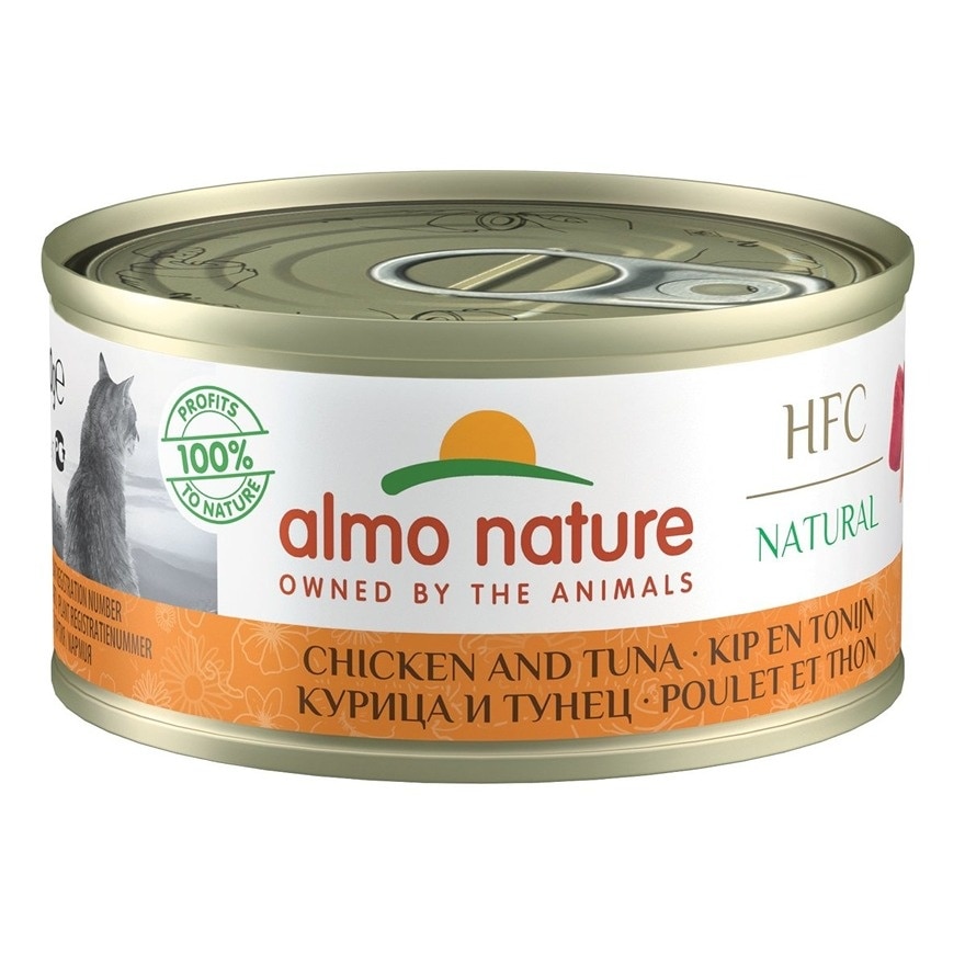 HFC Natural 雞肉 吞拿魚(70g) almo nature貓罐頭 image