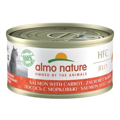 ALMO NATURE - HFC Jelly 三文魚 紅蘿蔔 almo nature 貓罐頭