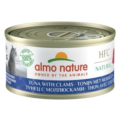 ALMO NATURE - HFC Natural 吞拿鱼 蚬肉(70g) almo nature猫罐头