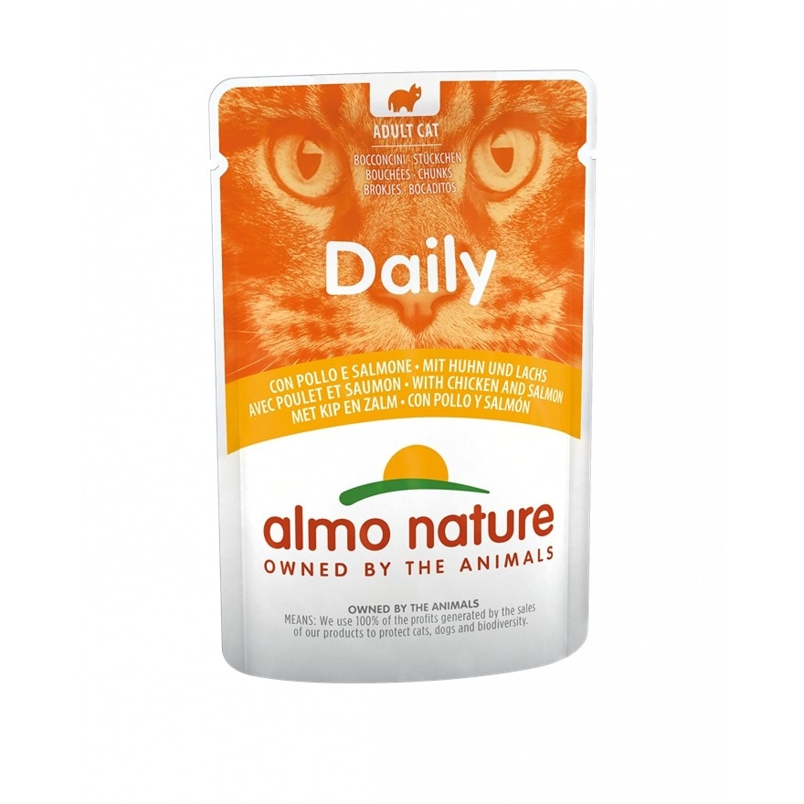 Daily - Chicken & Salmon (70g) almo nature Adult Cat Wet Food