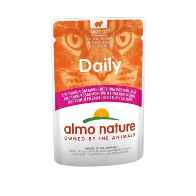ALMO NATURE - Daily 成猫湿粮 吞拿鱼＋三文鱼 (70g) almo nature