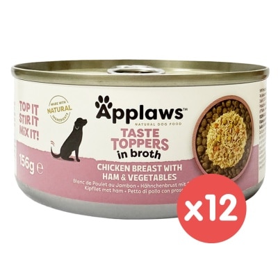 APPLAWS - 雞柳火腿蔬菜狗罐頭 (156g x12) 898430 APP-3035_12