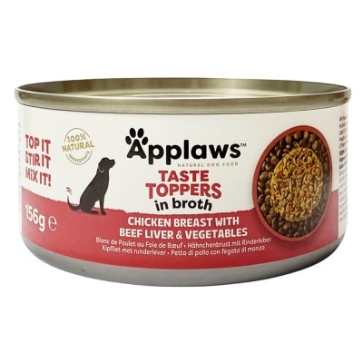 APPLAWS - 雞柳牛肝蔬菜狗罐頭 (156g) 560423 APP-3036