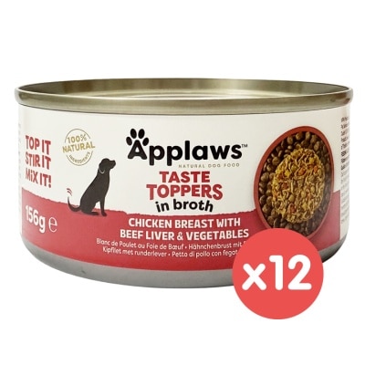 APPLAWS - 雞柳牛肝蔬菜狗罐頭 (156g x12) 560423 APP-3036_12