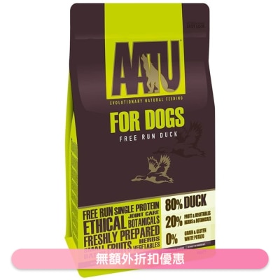 AATU - 80/20 自然放養鴨肉防敏天然全犬糧 (10kg) - AATU