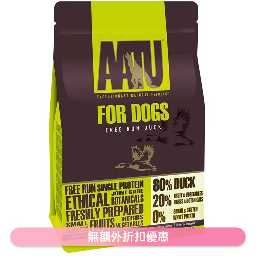 80/20 自然放養鴨肉防敏天然全犬糧 (5kg) - AATU
