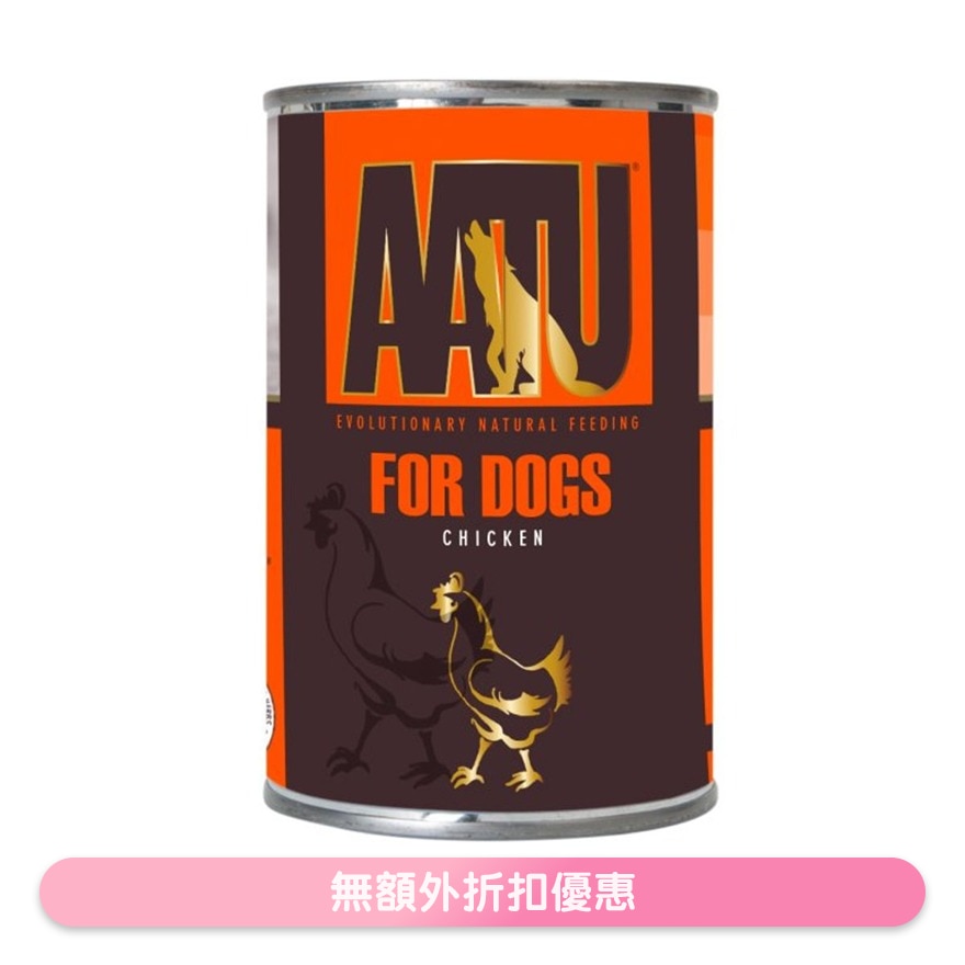 90/10 鸡肉全犬配方罐头 (400g) - AATU