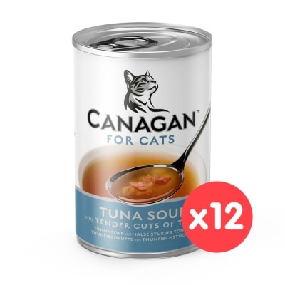 CANAGAN - [12cans]Tuna Soup- with Tender Cuts of Tuna For Cat (140g x12) Cat Can 030407