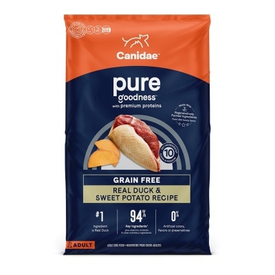 CANIDAE - GRAIN FREE PURE Dog Food (Real Duck & Sweet Potato Recipe) - CANIDAE