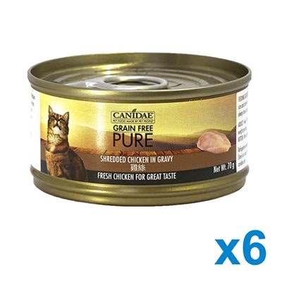 CANIDAE - PURE Shredded Chicken in gravy (70g x 6)- CANIDAE