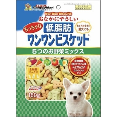 DOGGYMAN - 低脂野菜消臭骨型饼乾 - 迷你 - 狗零食(160g) - DoggyMan