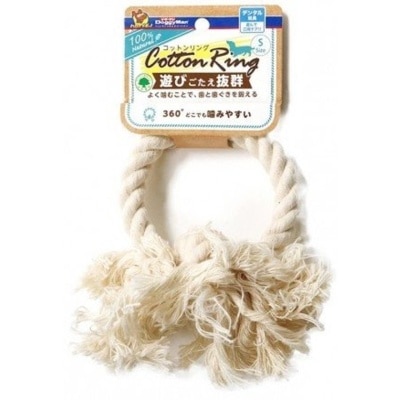 DOGGYMAN - 100% Natural Cotton Chew Ring Toy (S) For Small Size Dog - DoggyMan