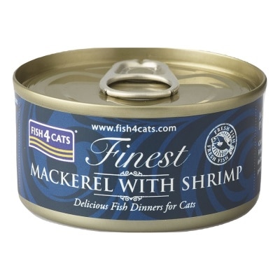 FISH4CATS - 鯖魚塊鮮蝦貓罐頭 (70g) - FISH4CATS