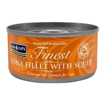 FISH4CATS - 吞拿魚及魷魚貓罐頭 (70g) - FISH4CATS