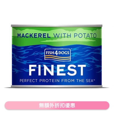 FISH4DOGS - FINEST 鲭鱼马铃薯 (185g) 狗罐头 - FISH4DOGS