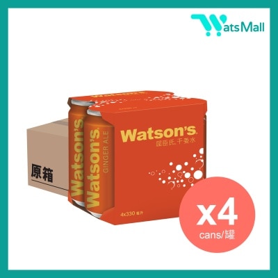WATSON'S - Ginger Ale 330ML (4 cansX6)  image