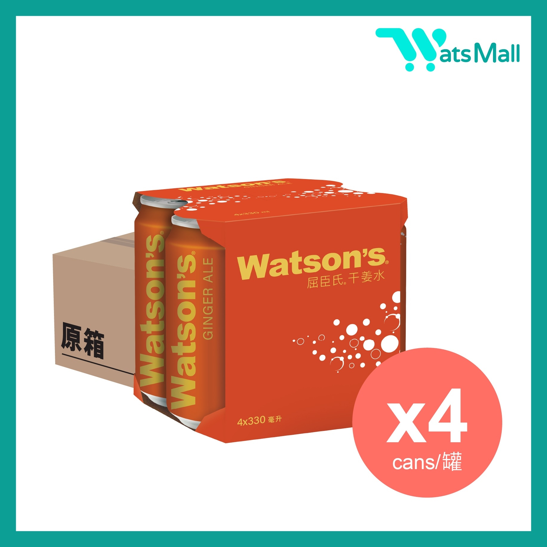 Ginger Ale 330ML (4 cansX6) image